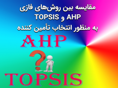 تحقیق مقایسه‌ بین روش‌های فازی AHP و TOPSIS به منظور انتخاب تأمین کننده